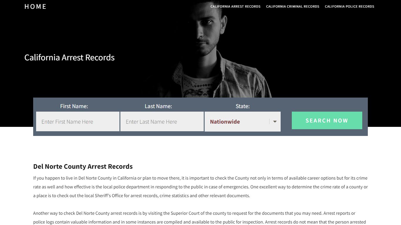 Del Norte County Arrest Records | Get Instant Reports On People